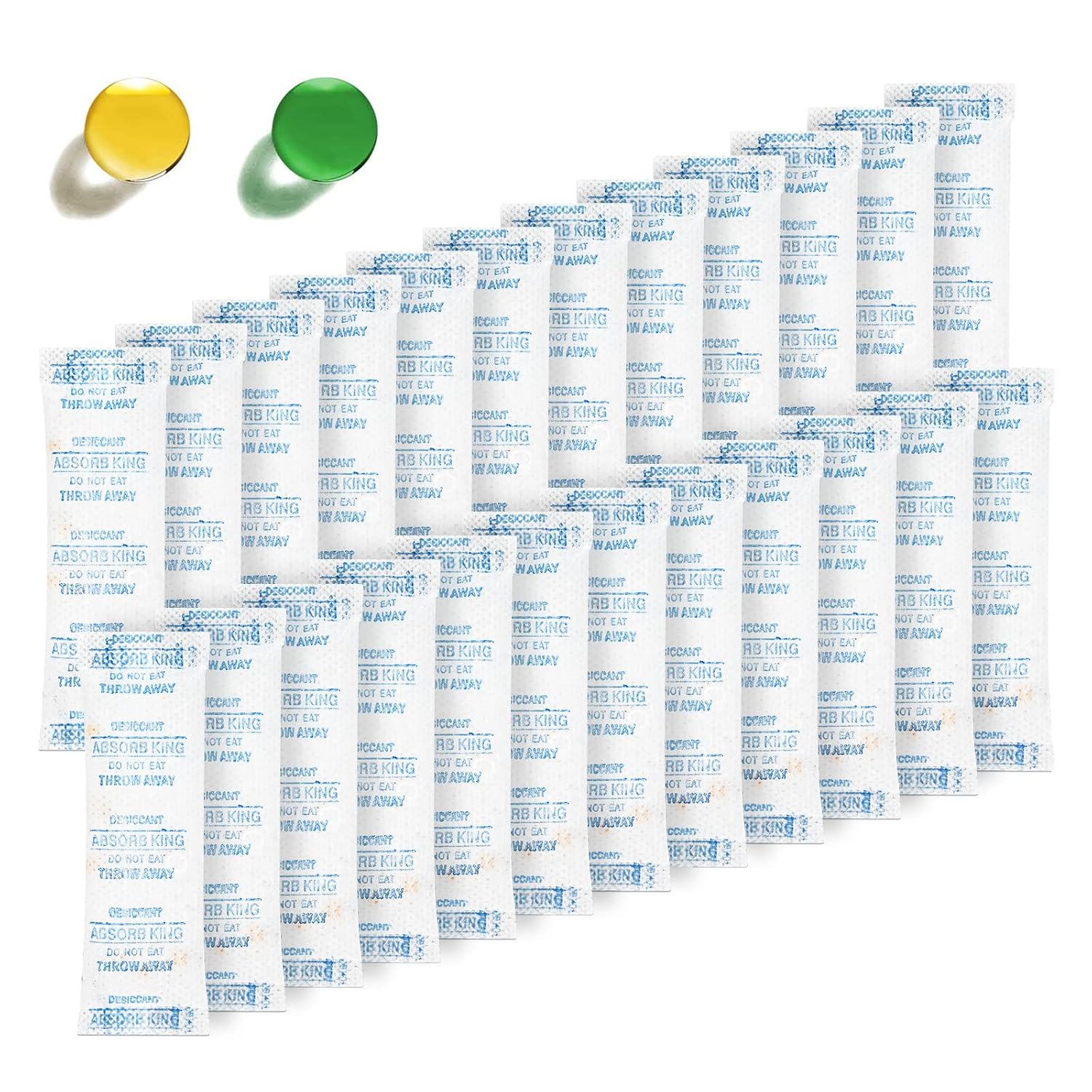 Moisture Absorbers – 250 Packs 5 Gram Silica Gel Packs Food Grade Desiccant Packs, Premium Desiccant Packets For Storage, Color Indicating Silica Gel For Spices, Jewelry, Shoes, Electronics, Tool Box