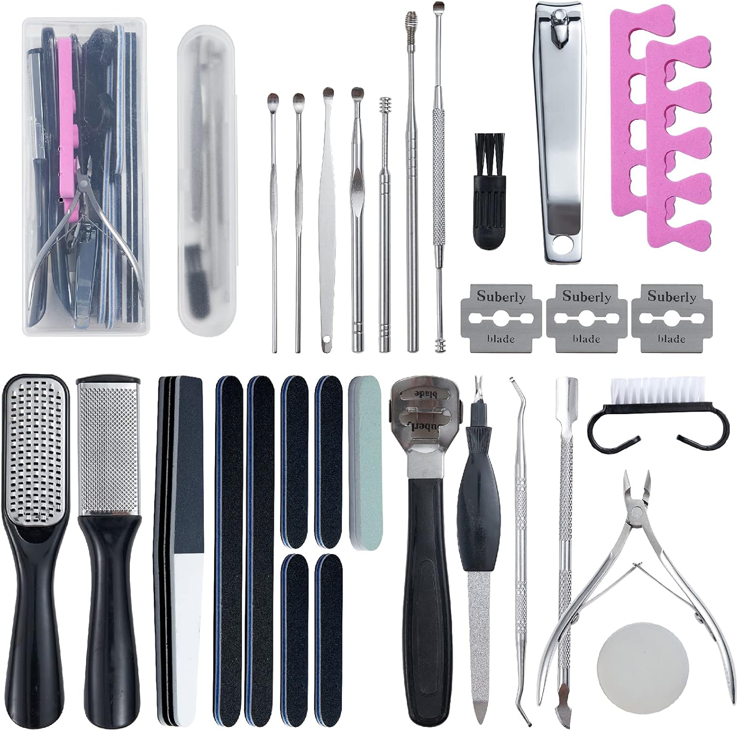 Wobevb 31-Piece Pedicure Tool Kit