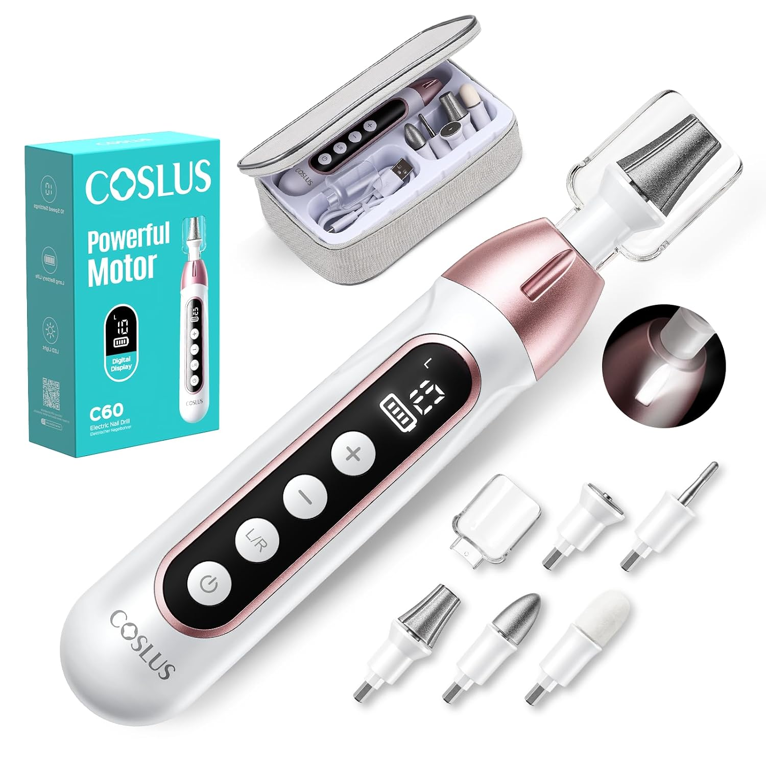 Coslus C60 Kit de Pedicure e Manicure