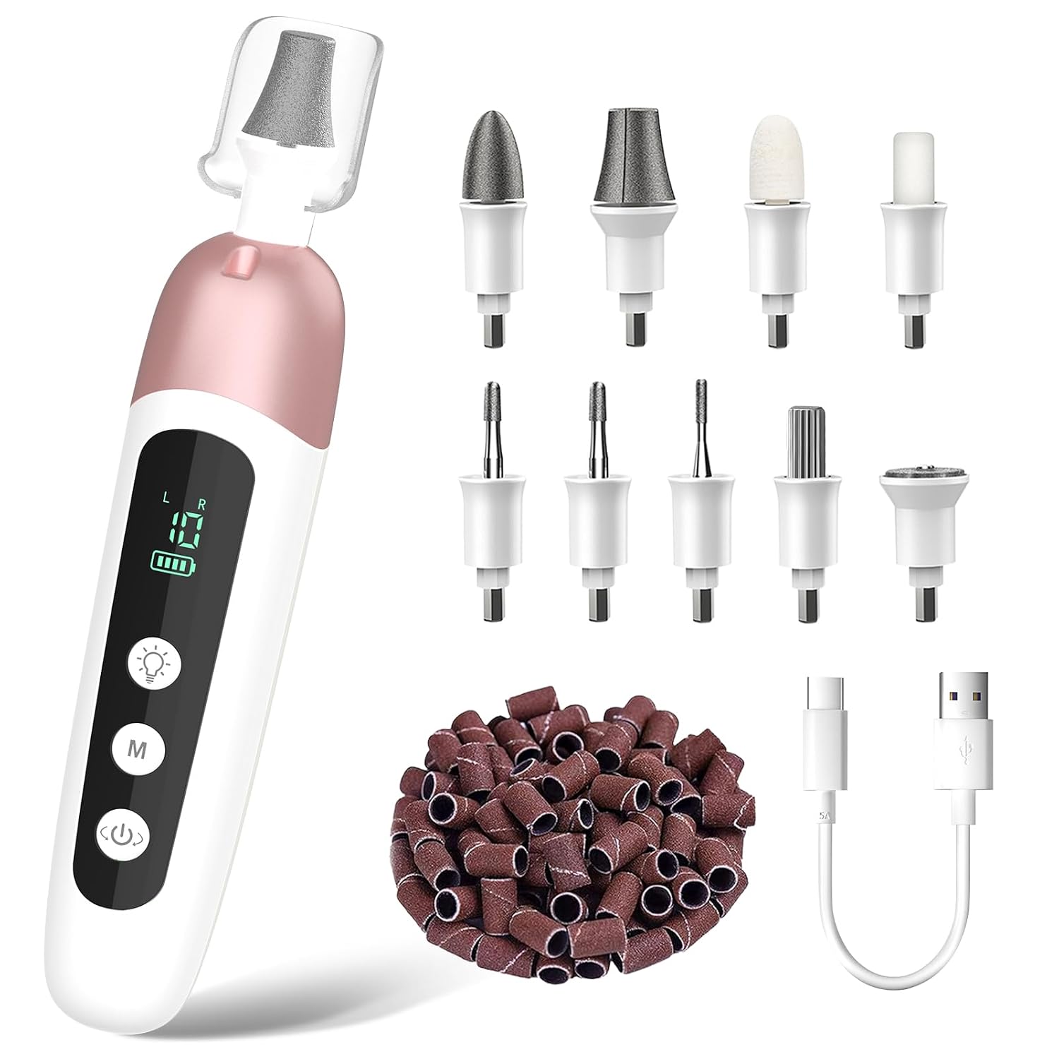 Highlights the overall kit and premium-first impression, helping shoppers quickly understand this is an all-in-one manicure and pedicure set.